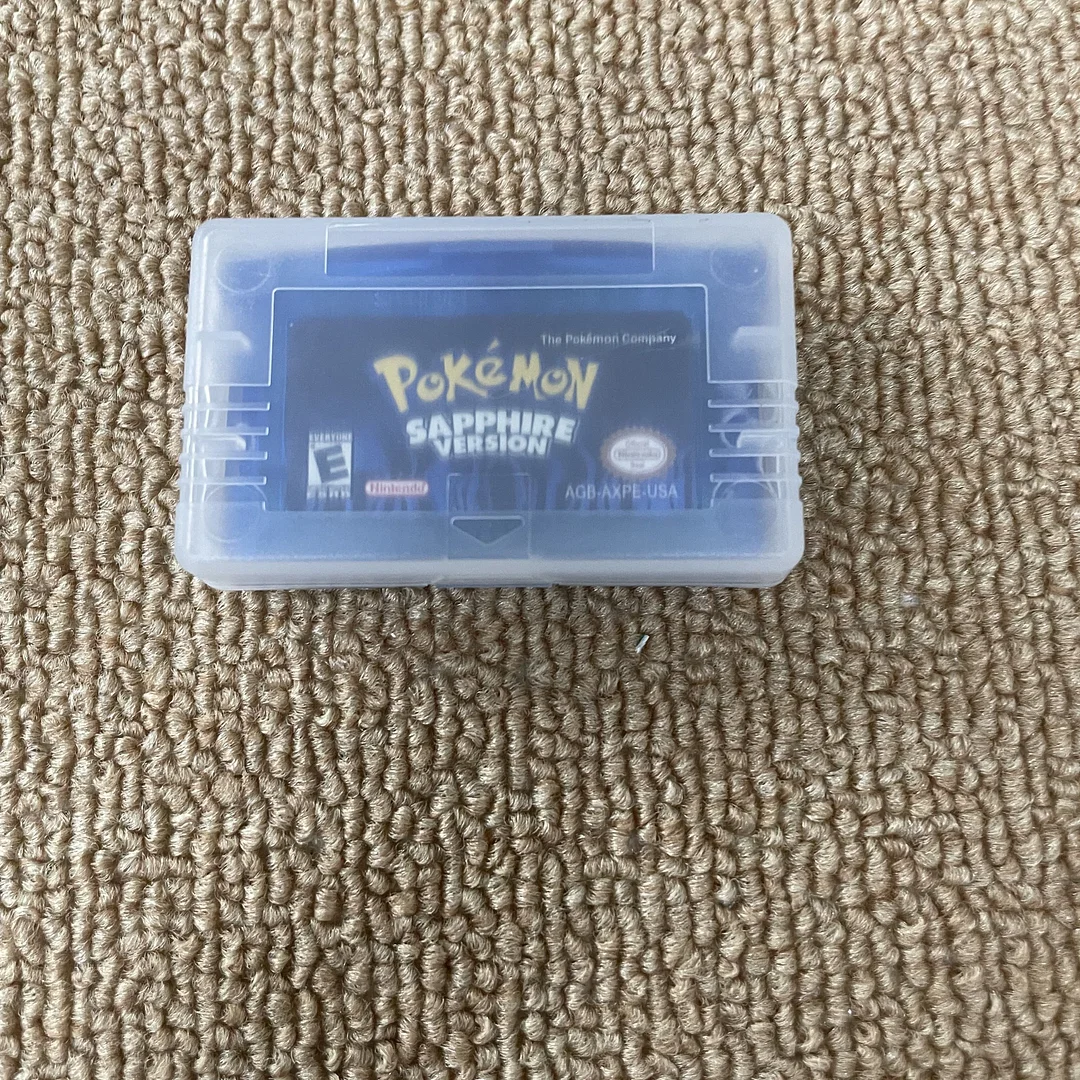 Pokemon Sapphire - RTC Clock Patch GBA For GameBoy Advance - 32 Bit Video Game Cartridge