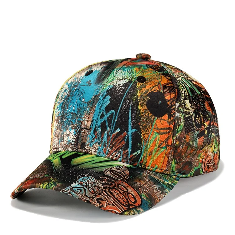 2023 abstract graffiti baseball cap men and womencasual hip-hop sun hat street dancers skateboard cap