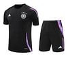 Joyfball 2024/2025 Germany short sleeved training jersey black+Shorts  1:1 Thai Quality