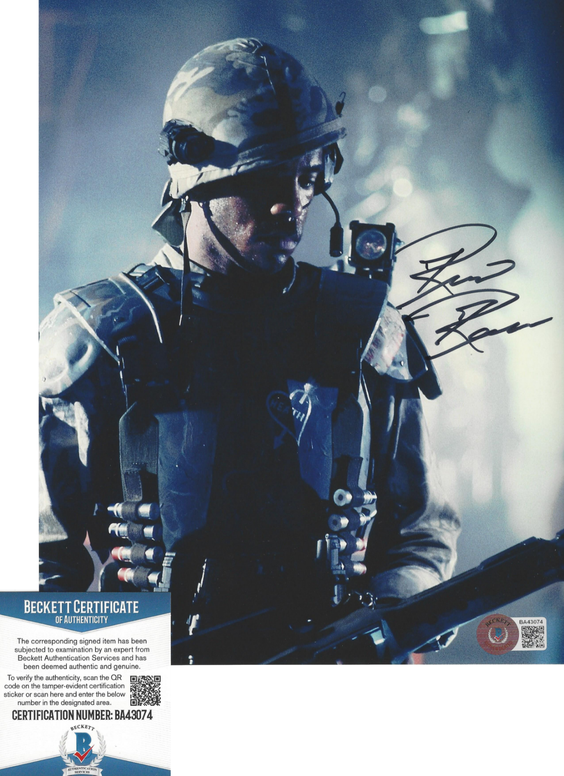 RICCO ROSS SIGNED 'ALIENS' PRIVATE FROST SIGNED 8x10 MOVIE Photo Poster painting BECKETT COA BAS