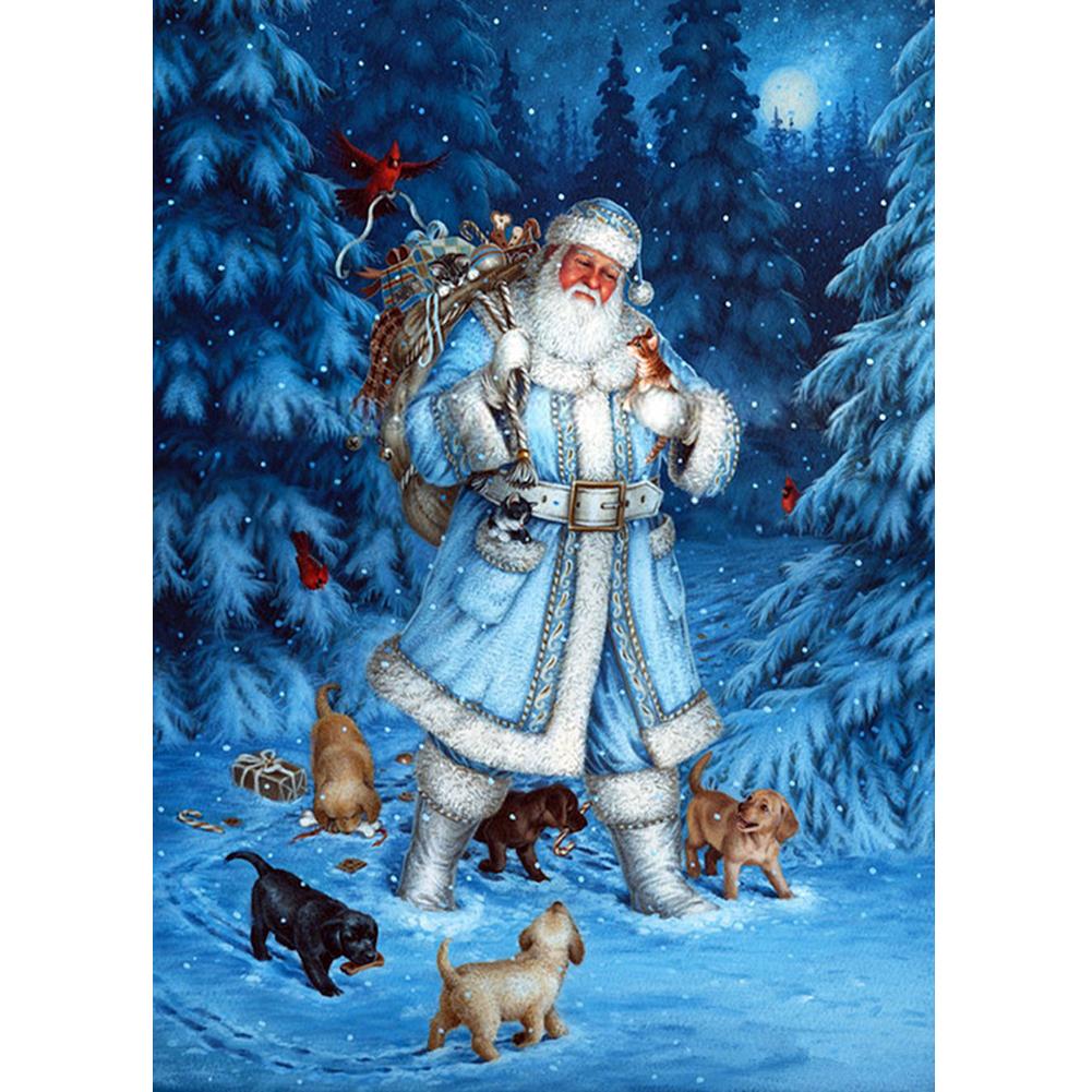 

40*30CM - Santa Claus - Round Drill Diamond Painting, 501 Original