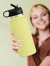 40oz Insulated Cup Mug Straw Lid Stainless Steel Thermos Water Bottle Wide Mouth