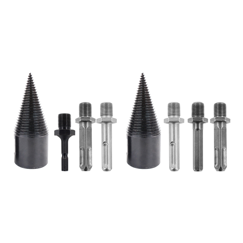 

4pcs Woodworking Wood Separator Spiral Cone Reamer Punch Splitter Drill Bit, 501 Original