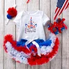 Baby Girls 4th of July independence Day Ruffle Mesh Tutu Set