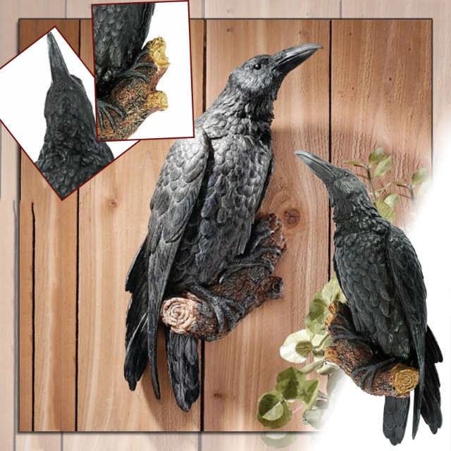 Crow Wall Craft Decorative Garden Decoration