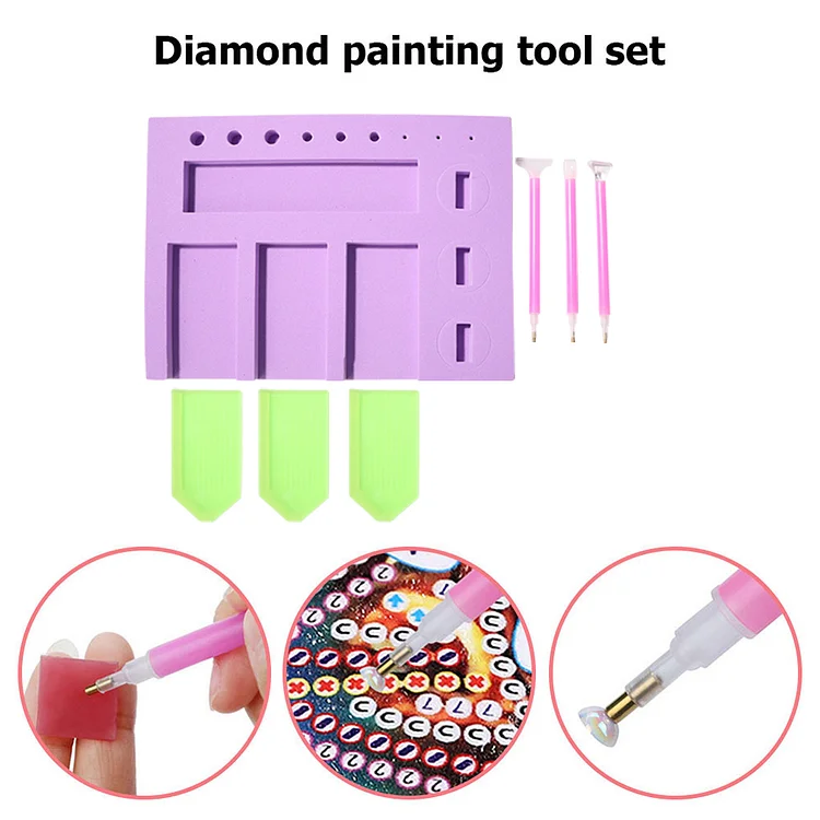 6/8PCS Diamond Painting Trays Plastic Diamond Bead Sorting Trays Diamond  Rhinestone Plate DIY For Diamond Painting ToolAccessory