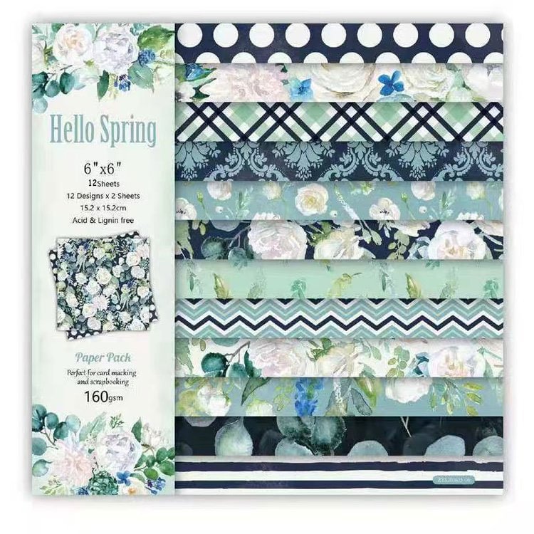 JOURNALSAY 6 inch hand account paper DIY album scrapbook junk journal handmade paper greeting card