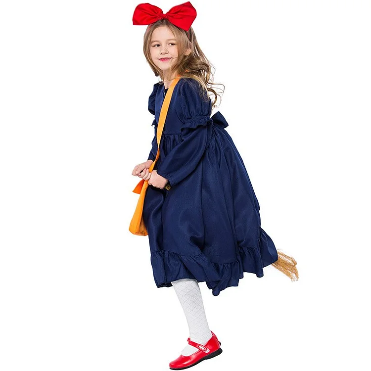 Kiki's Delivery Service Cosplay Halloween Costume For Kids-elleschic