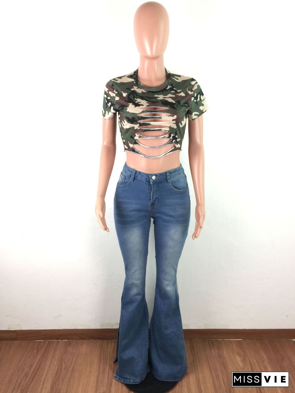 Torn To Pieces Denim Bottoms