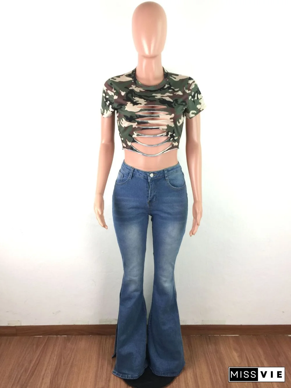 Torn To Pieces Denim Bottoms