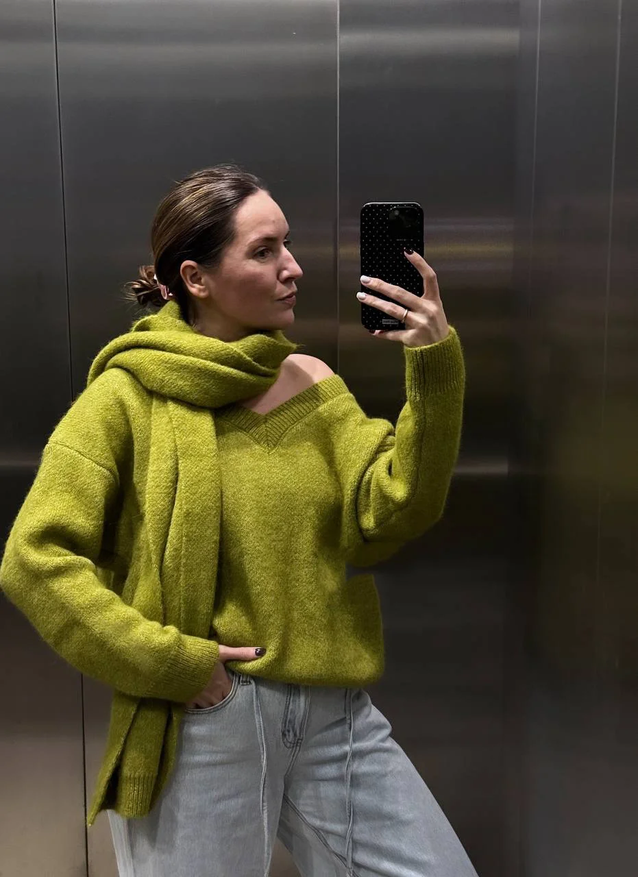 Athvotar Athvotar Lazy Wind Soft Woolen Sweater Women's New Set Of Relaxed Knitted Sweater In Autumn And Winter