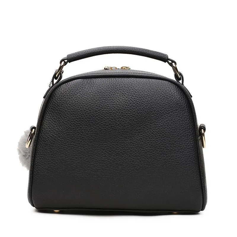 PU Leather Handbag For Women Girl Fashion Tassel Messenger Bags With Ball Bolsa Female Shoulder Bags Ladies Party Crossby Bag