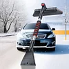2 In 1 Car Snow Shovel Ergonomic Handle Extendable Ice Scraper Car Accessories