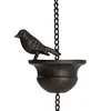 8 Feet Birds On Cups Rain Chain 8 Birds Cups Decoration Hangings for Gutter Roof