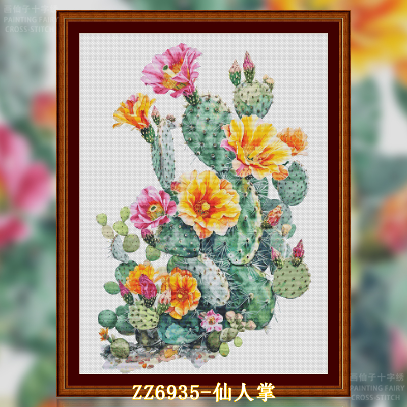 [ZZ6935-Cactus] Painting Fairy Cross Stitch