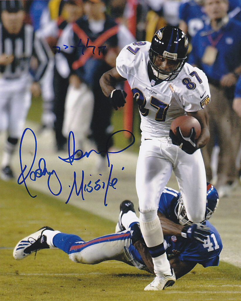 QADRY ISMAIL 'MISSILE' BALTIMORE RAVENS ACTION SIGNED 8x10