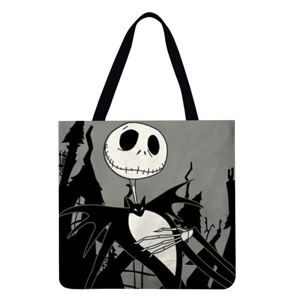 Linen Tote Bag-Halloween