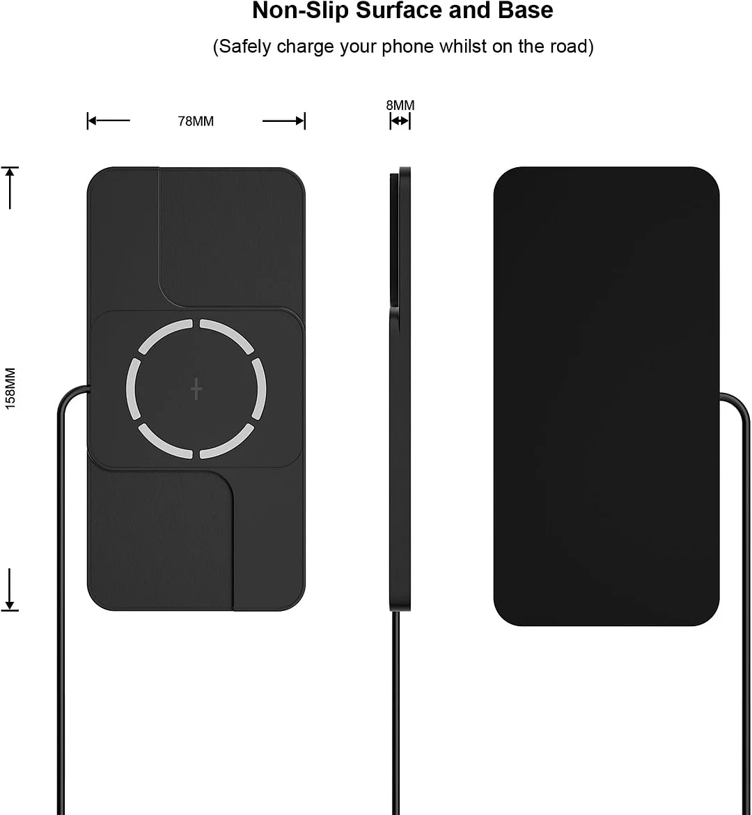 20W magnetic car mobile phone wireless charging pad