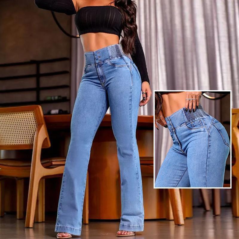 👖 50% OFF Women's Elastic High-Waisted Slim-Fit Stretch Jeans