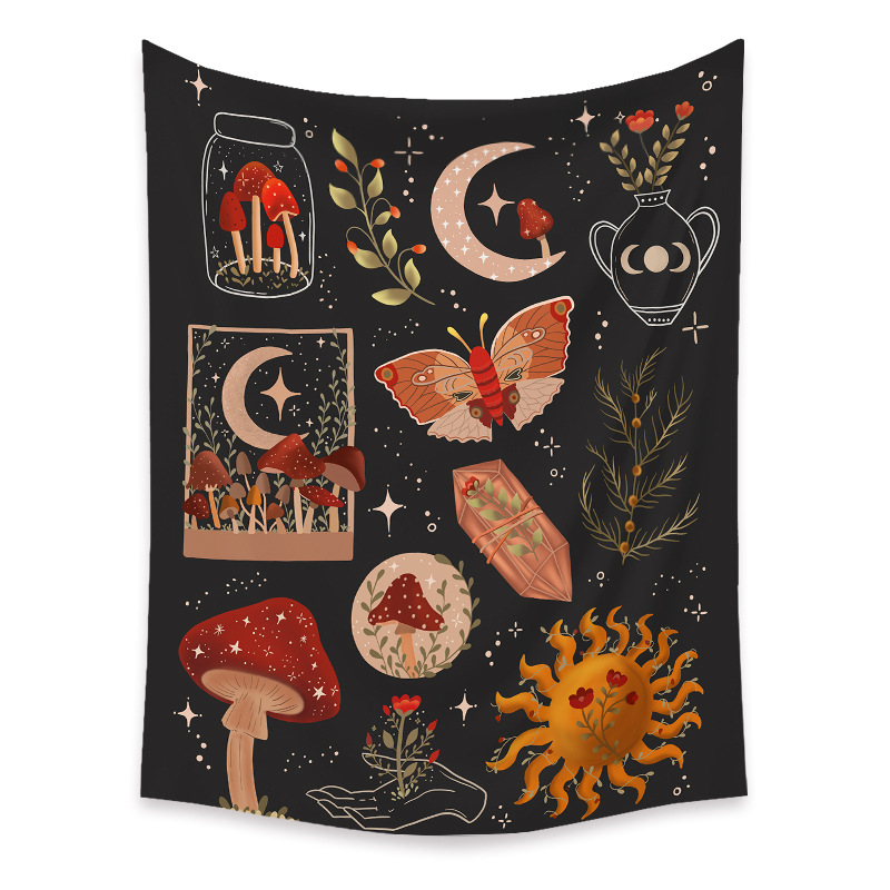 

Mushroom Butterfly Plant - Tapestry, 145*130cm, 501 Original