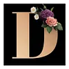uk.everydayedeals Diamond Painting - Full Square - Letter Flower