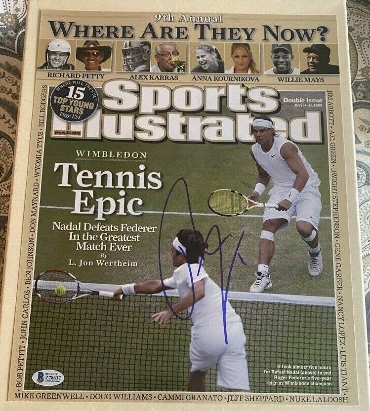 Rafael Nadal signed autographed 11x14 Photo Poster painting Sports Illustrated Cover Federer COA