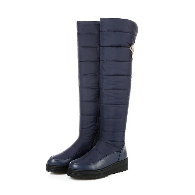 Women Over-knee-high Snow Boots Winter Orthopedic Shoes
