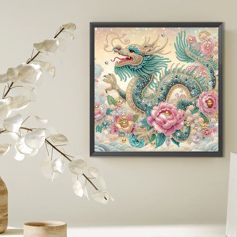Diamond Painting - Partial Special Shaped Drill - Gorgeous Dragon(Canvas|30*30cm)
