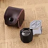 10X Jewelery Loupe Hexagonal Metal Mini Magnifying Glass 20.5mm Magnifier