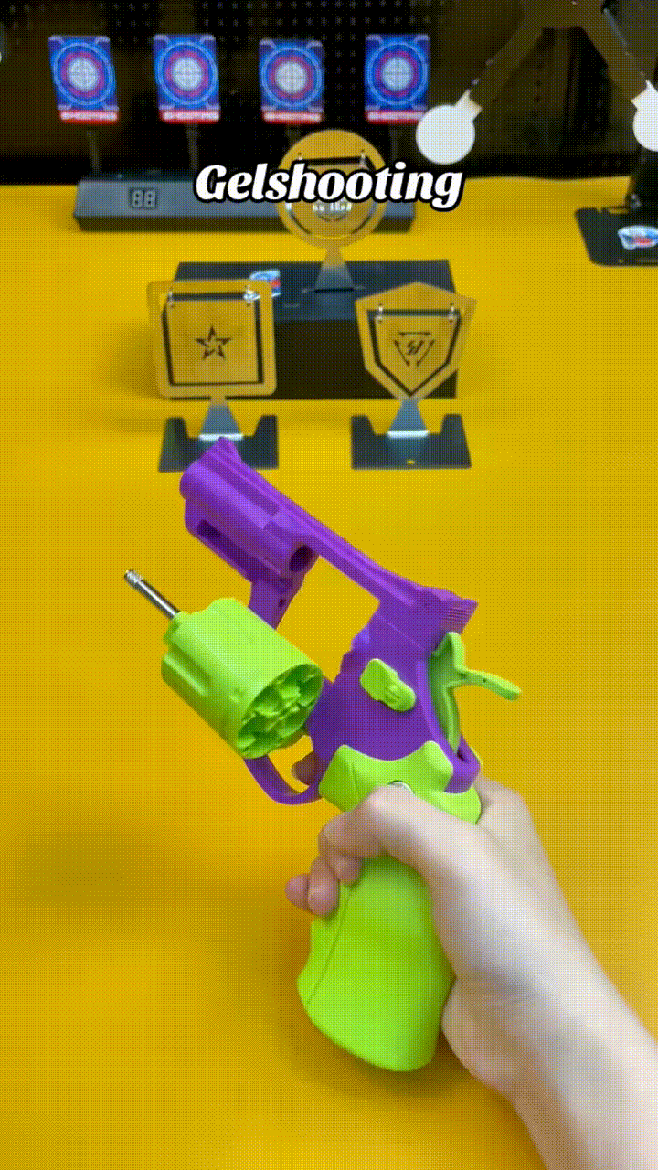 Python Repeating Revolver Toy Gun - Foam Dart Shooting & Shell Ejection
