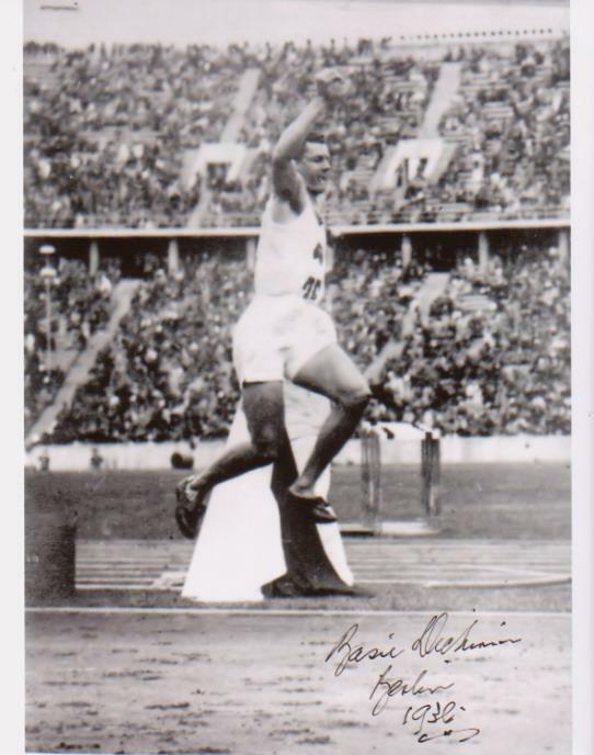 Basil Dickinson Athleties SIGNED AUTOGRAPHED 10 X 8