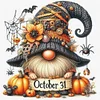 Pumpkin Gnome-11CT Stamped Cross Stitch 40*40cm/15.75*15.75in