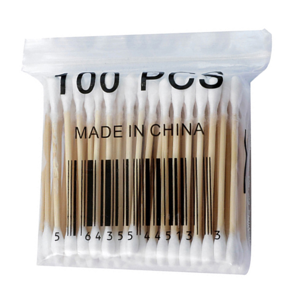 

100pcs Double Head Disposable Cotton Stick Makeup Cotton Swab First Aid Kit, 501 Original