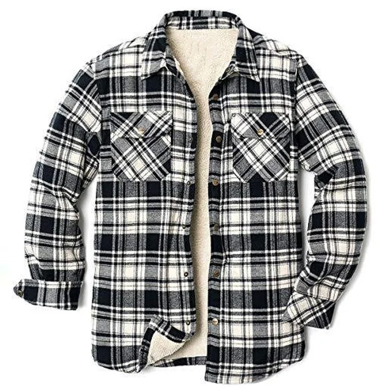 Flannel Shirt Jacket-barclient