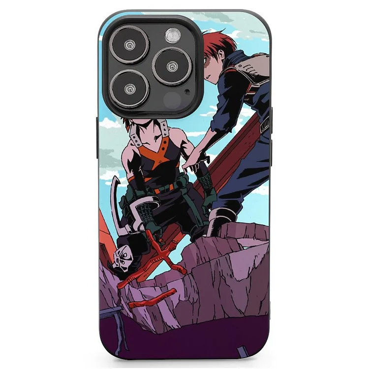 All Might Black Hair Blonde Izuku Midoriya Katsuki Bakugou Man My Hero Academia Red Hair Shoto Todoroki White Hair Anime My Hero Academia Phone Case Mobile Phone Shell IPhone 13 and iPhone14 Pro Max and IPhone 15 Plus Case - Heather Prints Shirts