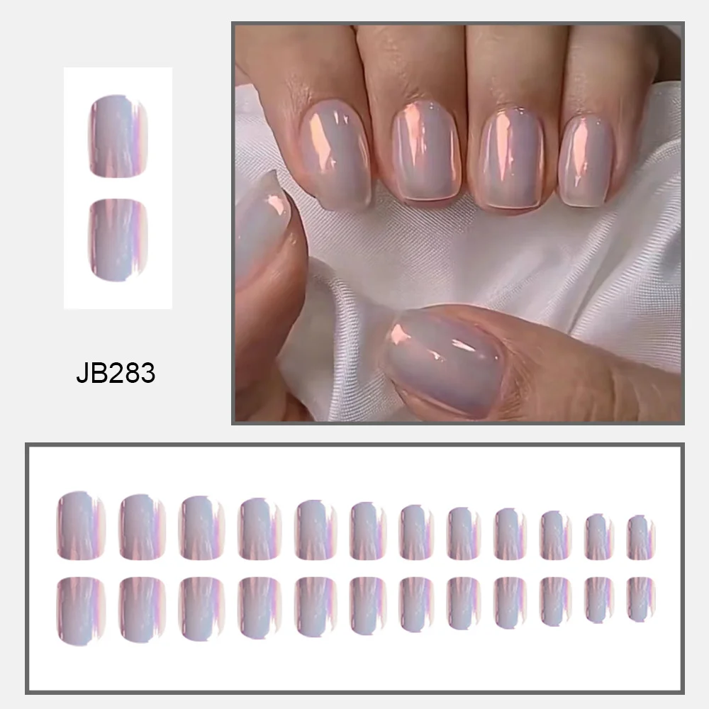 Churchf Churchf Advanced Sense Show White Nail Wearing Nail Short Square Nail Patch Removable Finished Products