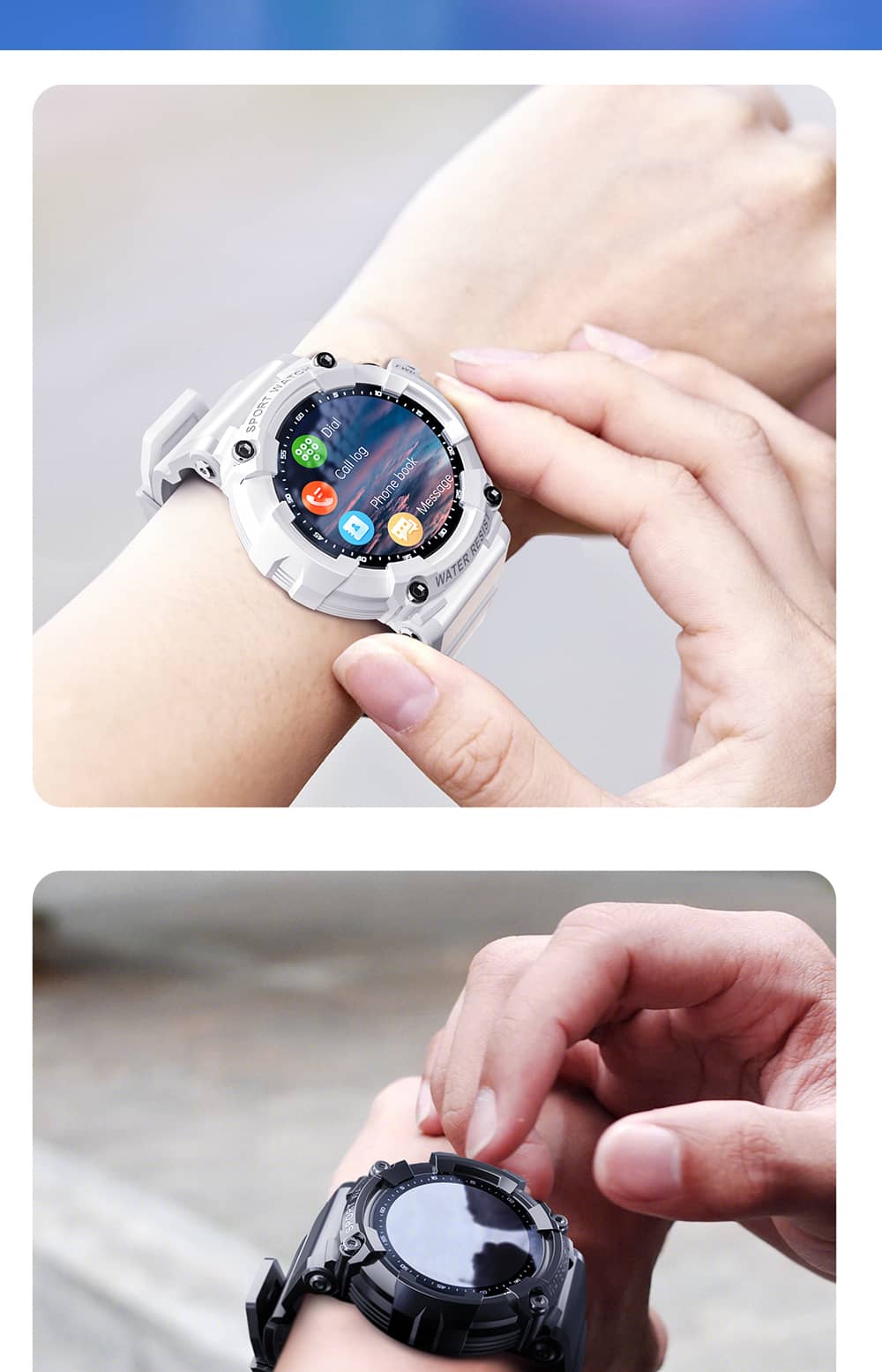 Smart Watch with Bluetooth Call ECG Heart Rate Blood Pressure Blood Oxygen Monitoring - Findtime