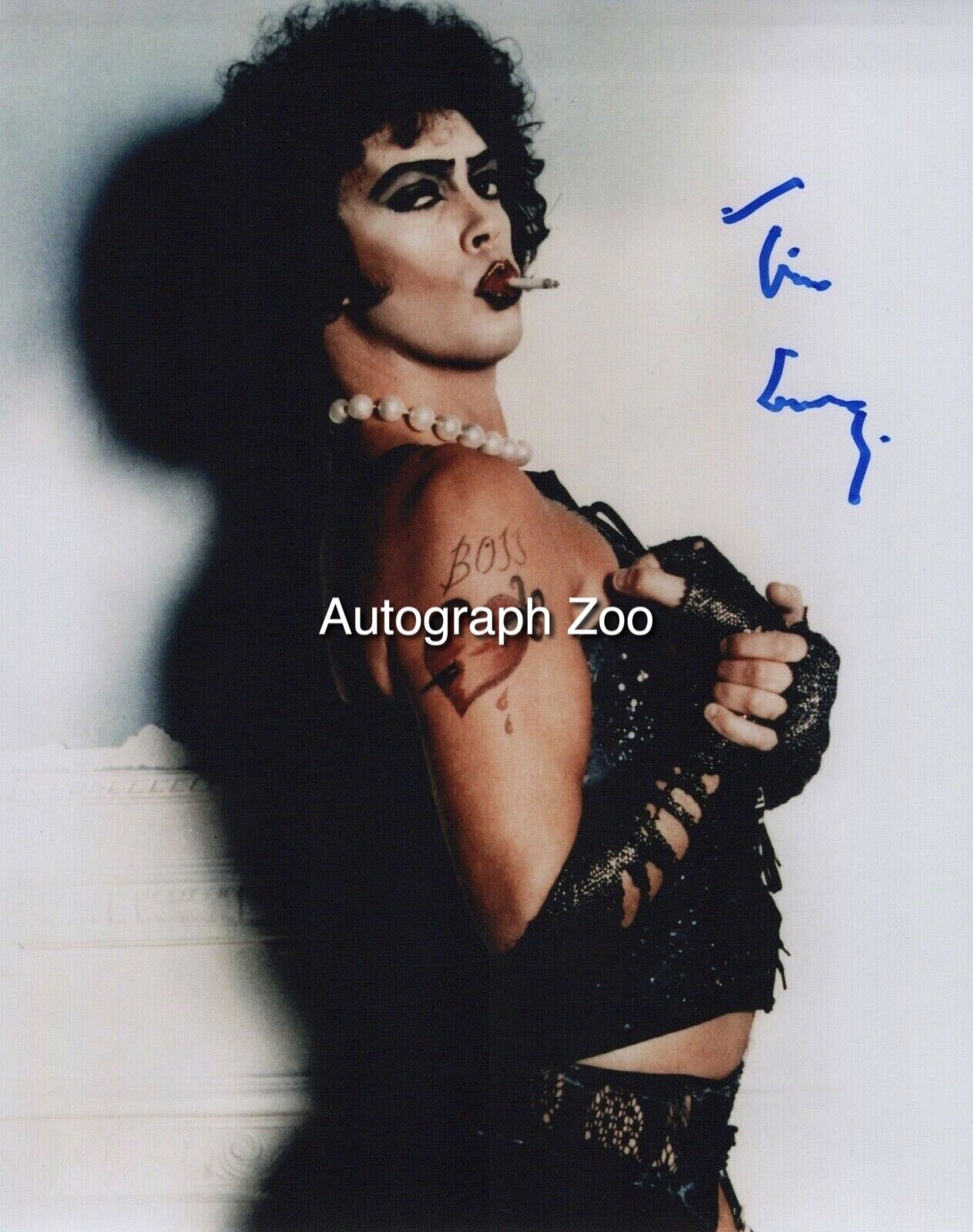 Tim Curry signed ROCKY HORROR 8x10 movie Photo Poster painting