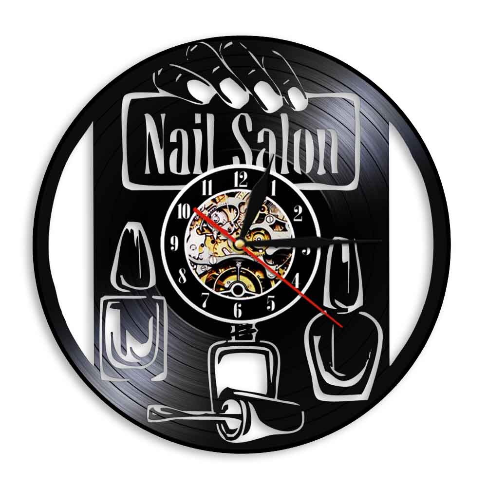 

Nail Studio Nail - Vinyl Record Wall Clock - Without LED, 501 Original