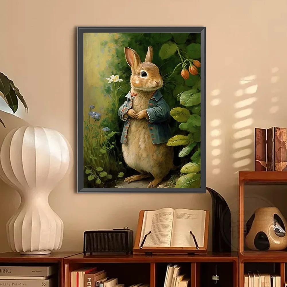 Diamond Painting - Full Round Drill - Easter Bunny(Canvas|30*40cm)