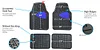 FH Group Automotive Floor Mats - Heavy-Duty Rubber Floor Mats for Cars, Universal Fit Full Set, Climaproof Floor Mats, Trimmable Floor Mats for Most Sedan, SUV, Truck Floor Mats Blue