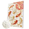 DIY Pearl Painting Lucky Fish for Home Wall Decor with Frame(30x40cm)