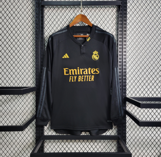 2023/2024 Football Shirt Real Madrid Third Away Long Sleeve Thai Quality