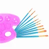 10pcs/set Watercolor Paint Brushes Round Pointed Tip Nylon Painting Brush