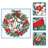 >SALE<Diamond Painted 5D DIY Christmas wreath Partial Special Rhinestone Set