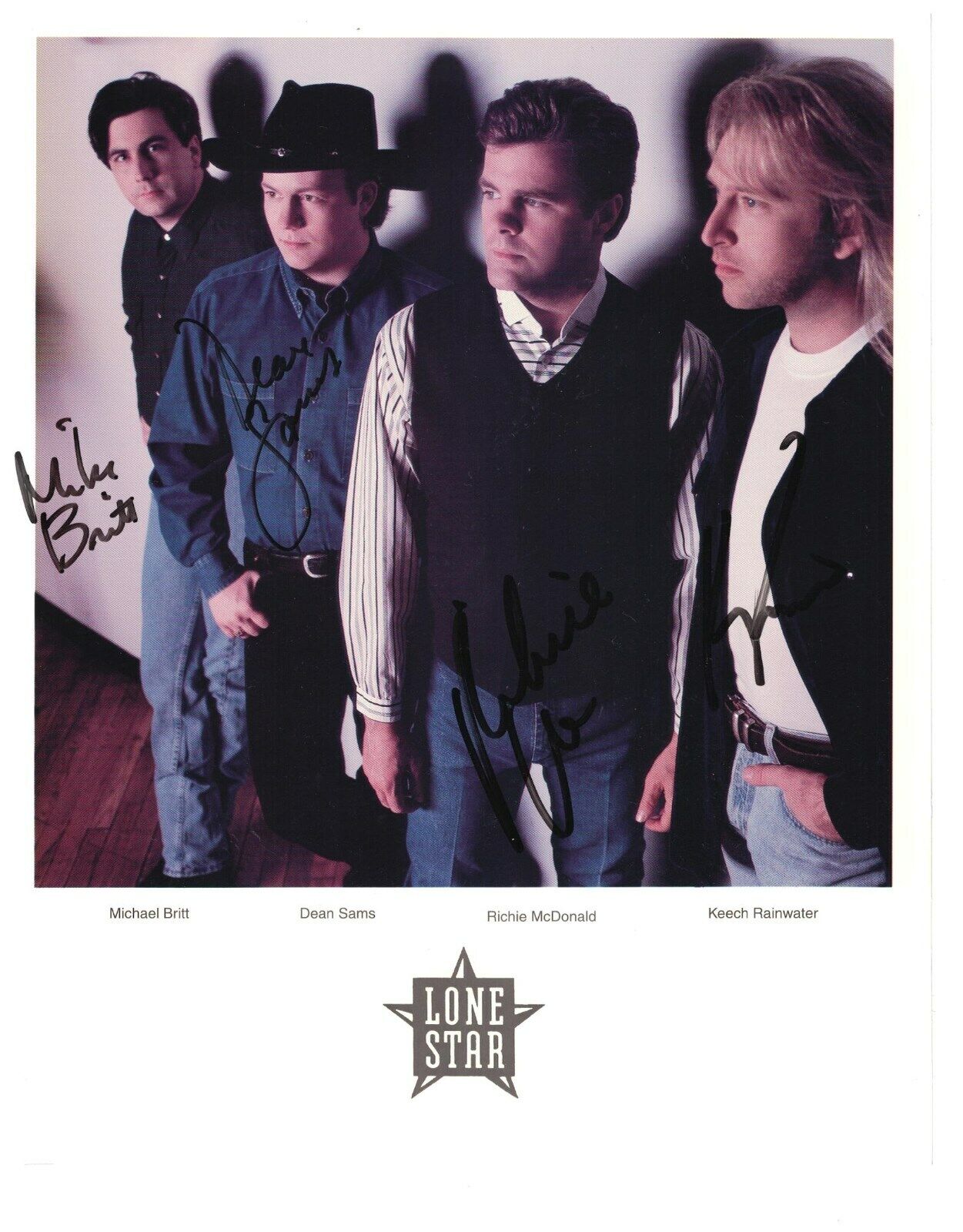 Country Band Lonestar Signed Autographed Photo Poster painting Richie McDonald Michael Britt