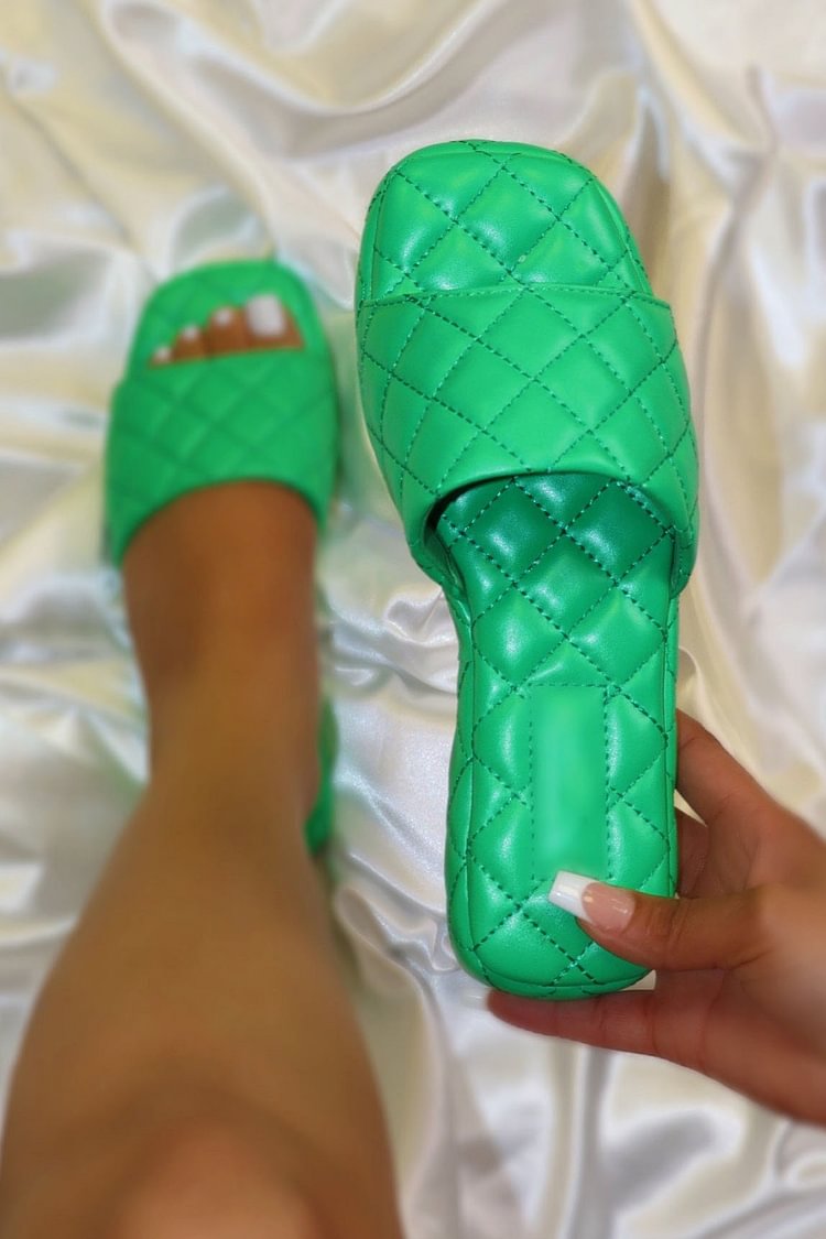 Leather Platform Walk Sandals