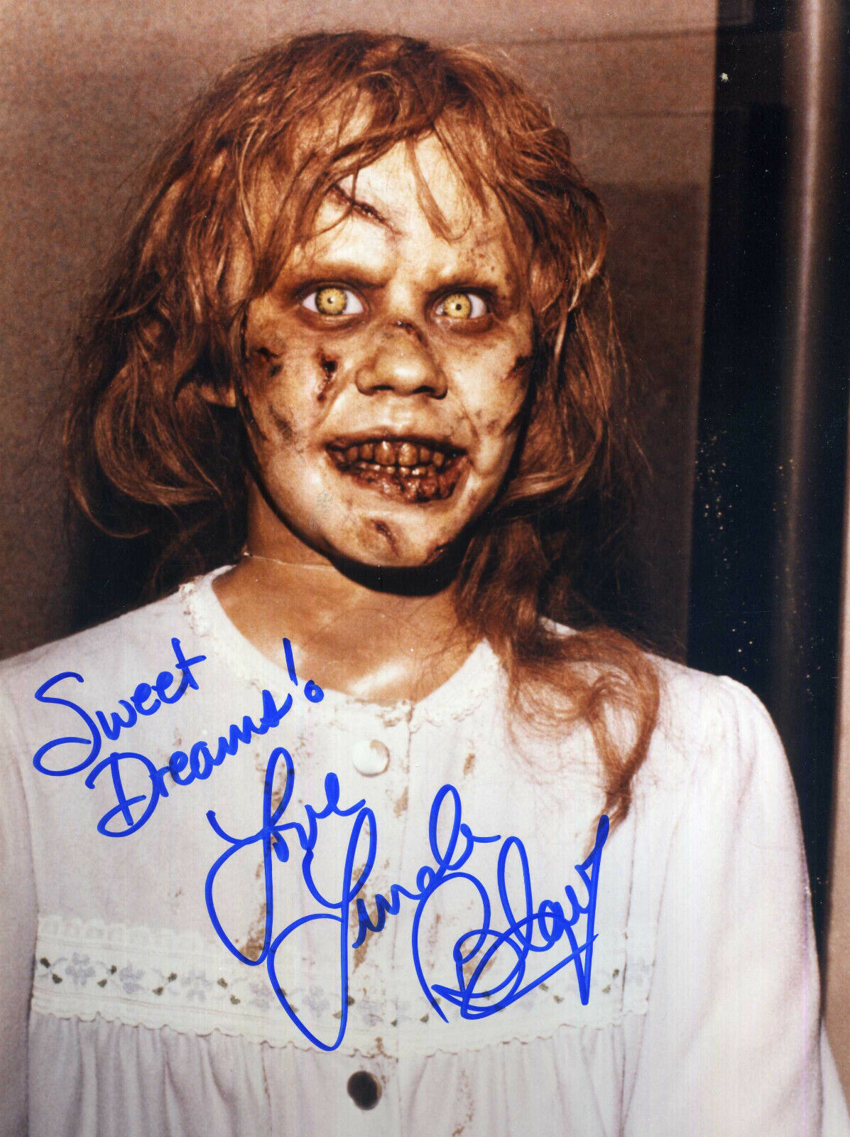 LINDA BLAIR Signed Photo Poster paintinggraph - TV & Film Actress 'THE EXORCIST' - preprint