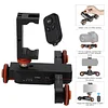 Motorized Camera Slider, Wireless Remote Control 360&deg; Uniform Rotation Shooting, Support 3 Gear Adjustment, Compatible with SLR Camera, Micro Single, Mobile Phone, for Vlog, Video Shooting