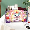 5D DIY Diamond Painting Art Decorative Storage Box Wood Storage Clutch (Bear)